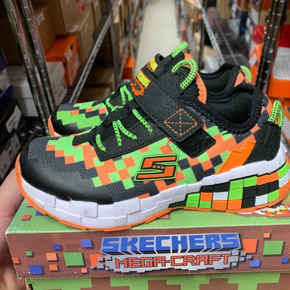 Skechers boys Mega-craft Sneaker, Black/Orange, 1 Little Kid US - Picture 11 of 12